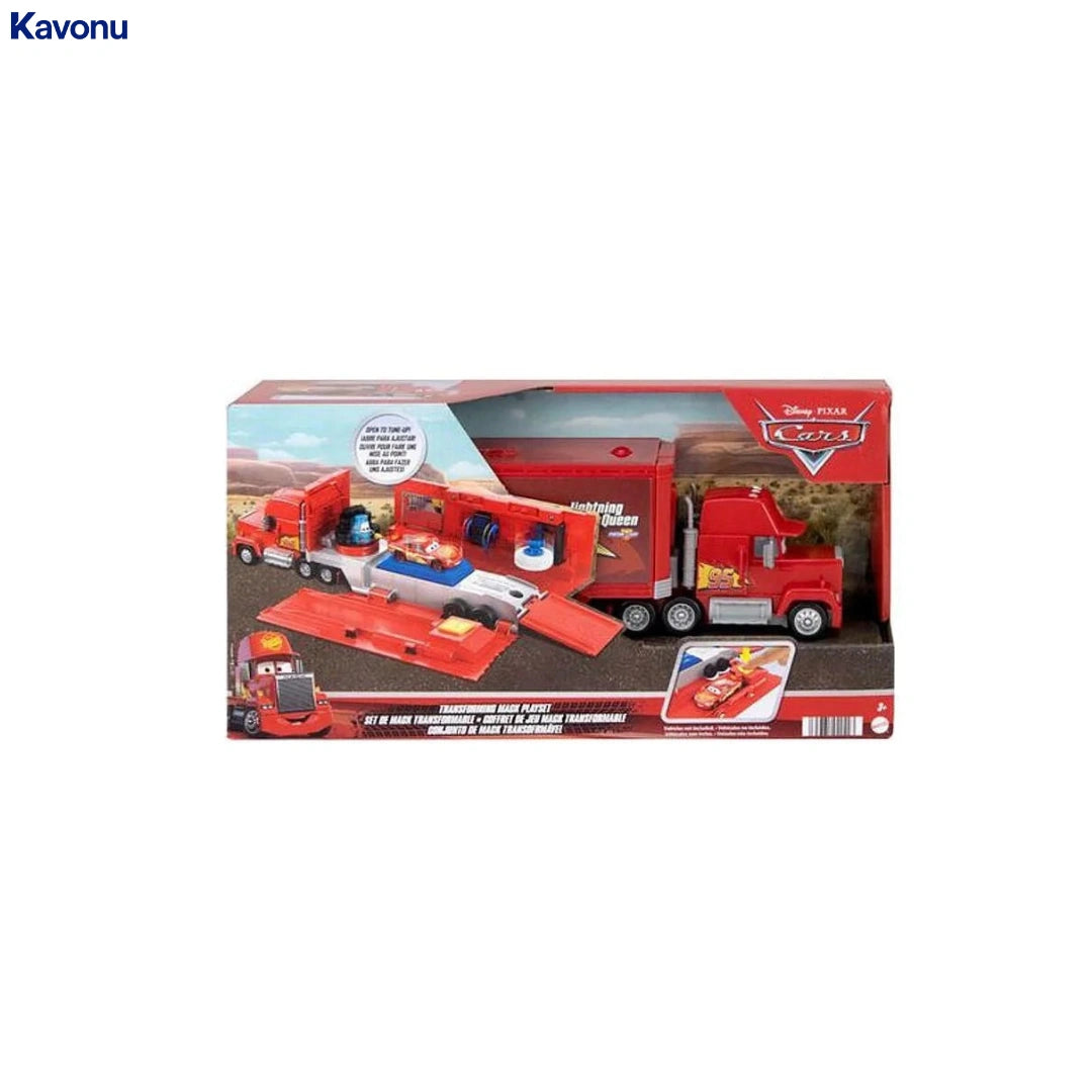 Kavonu™ - Cars transforming mack set (2 in 1 Toy truck & Tune-up Station)