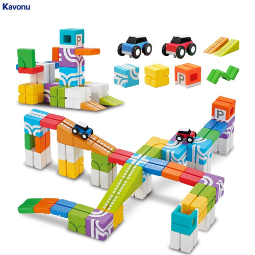 Kavonu™ - Magnetic Cube Stunt Arena