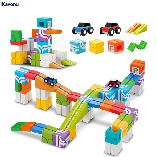 Kavonu™ - Magnetic Cube Stunt Arena