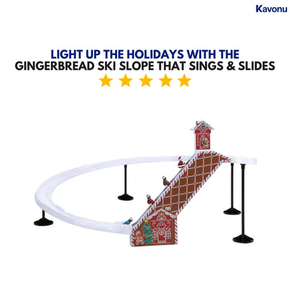 Kavonu™ - Musical Gingerbread Ski Slope