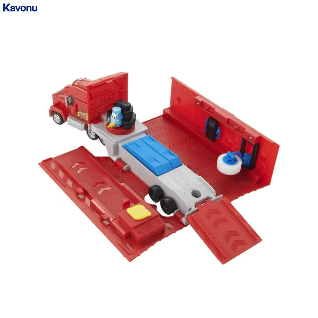 Kavonu™ - Cars transforming mack set (2 in 1 Toy truck & Tune-up Station)