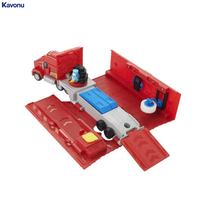Kavonu™ - Cars transforming mack set (2 in 1 Toy truck & Tune-up Station)