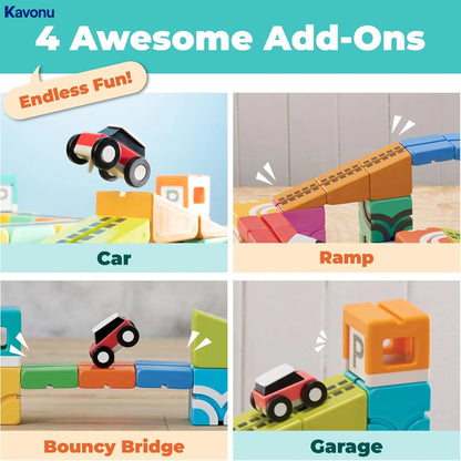 Kavonu™ - Magnetic Cube Stunt Arena