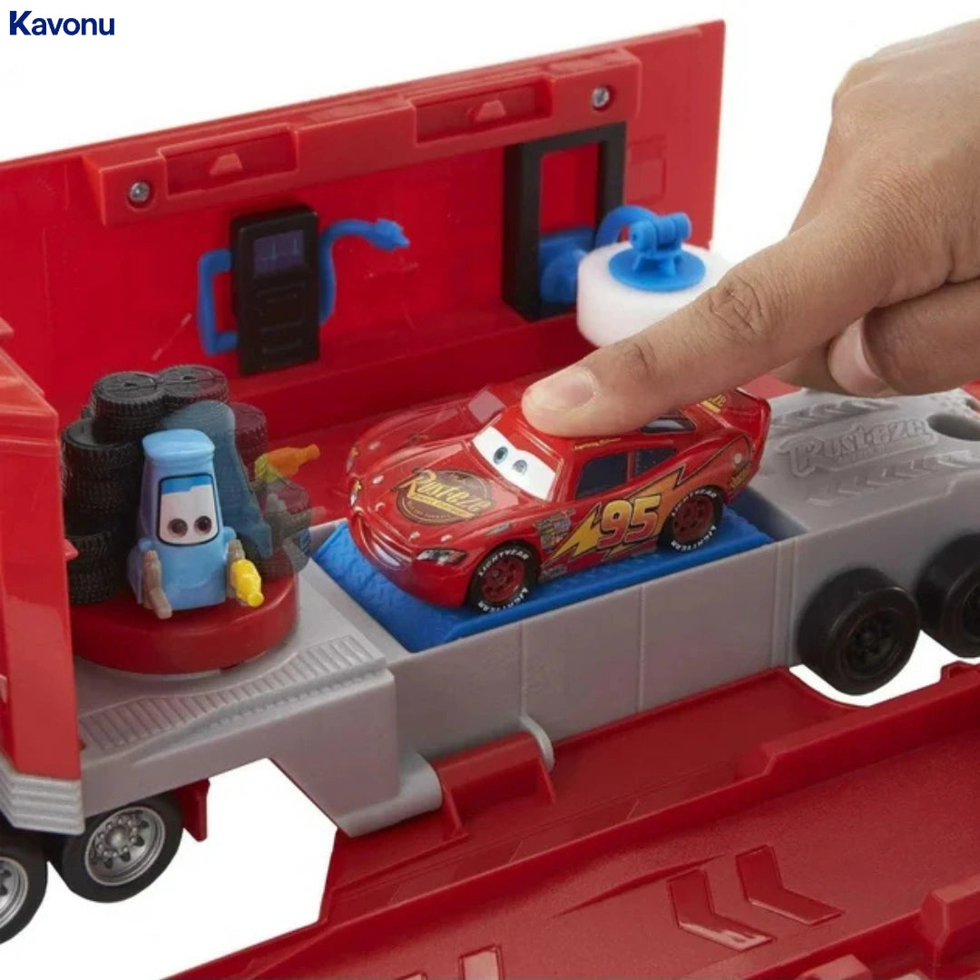Kavonu™ - Cars transforming mack set (2 in 1 Toy truck & Tune-up Station)