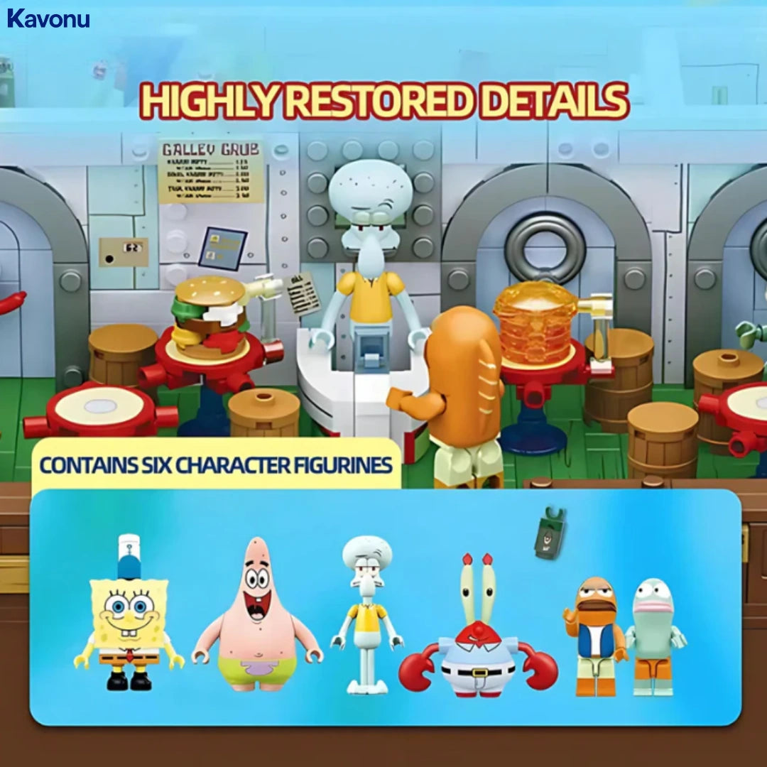 Kavonu™ - Krusty Krab Brick Set