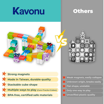 Kavonu™ - Magnetic Cube Stunt Arena