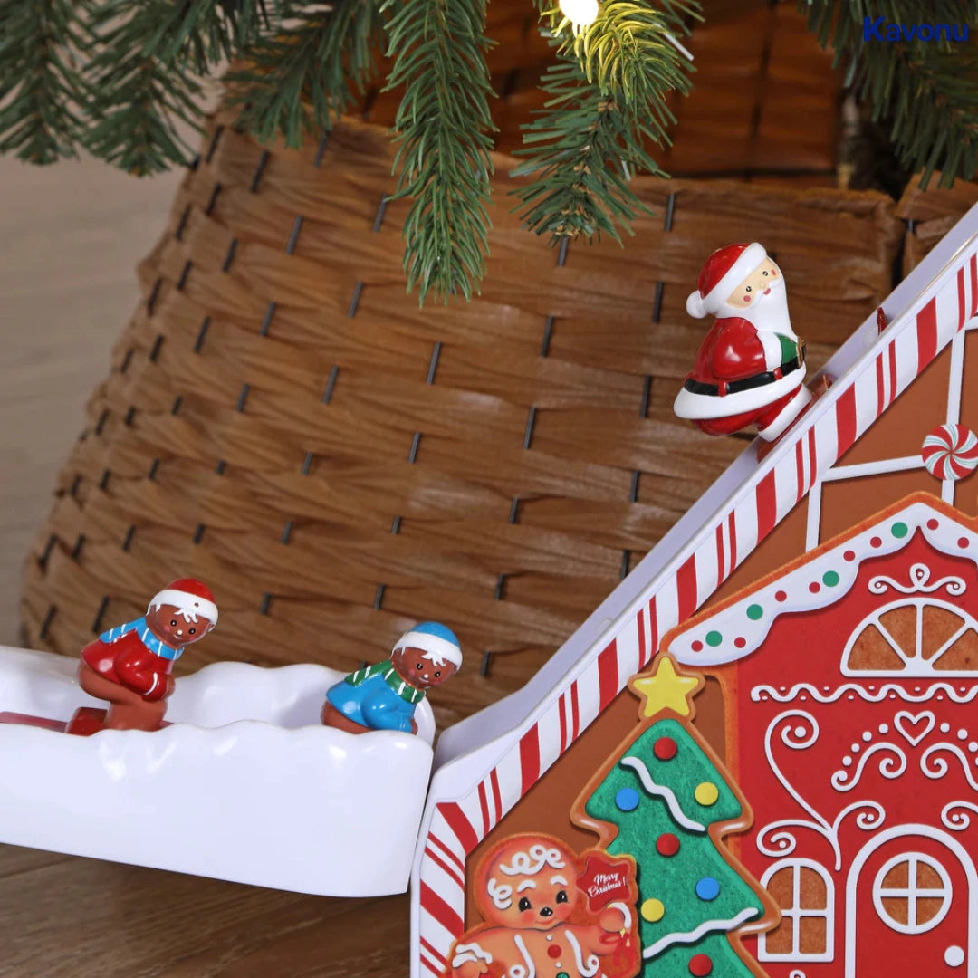 Kavonu™ - Musical Gingerbread Ski Slope