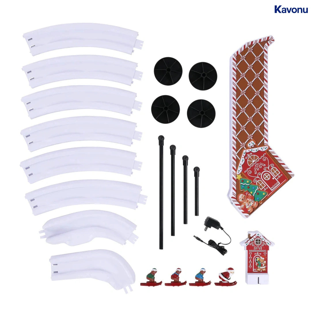 Kavonu™ - Musical Gingerbread Ski Slope